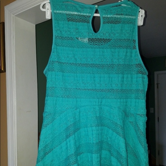 NWOT Blue somewhat sheer tank - Picture 2 of 4